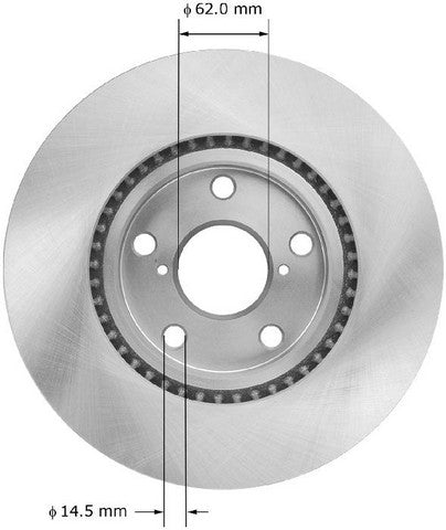 BENDIX PREMIUM DRUM AND ROTOR Disc Brake Rotor  PRT6055