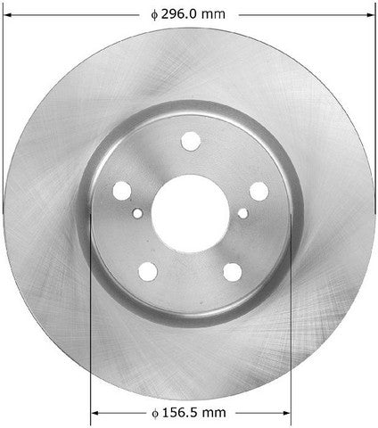 BENDIX PREMIUM DRUM AND ROTOR Disc Brake Rotor  PRT6055