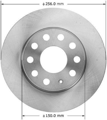 BENDIX PREMIUM DRUM AND ROTOR Disc Brake Rotor  PRT6058