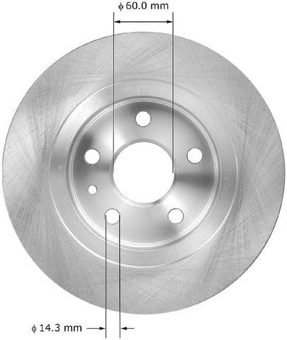 BENDIX PREMIUM DRUM AND ROTOR Disc Brake Rotor  PRT6062