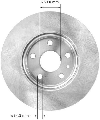 BENDIX PREMIUM DRUM AND ROTOR Disc Brake Rotor  PRT6063