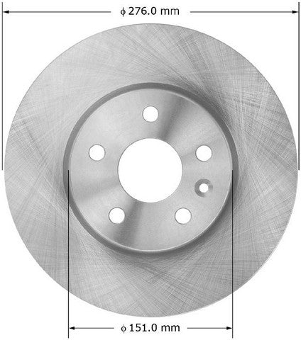 BENDIX PREMIUM DRUM AND ROTOR Disc Brake Rotor  PRT6063