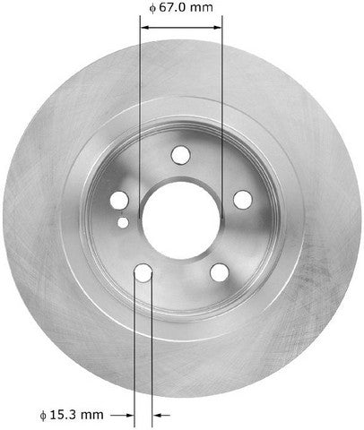 BENDIX PREMIUM DRUM AND ROTOR Disc Brake Rotor  PRT6070