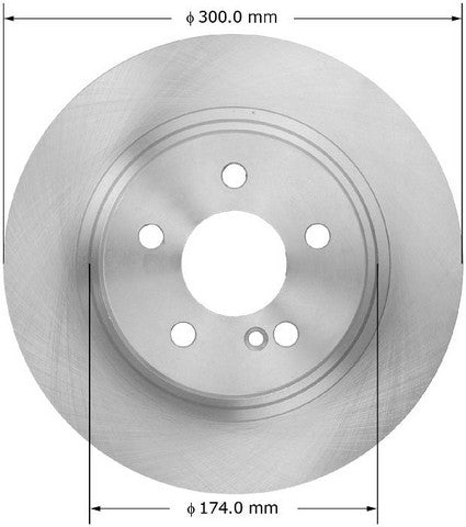 BENDIX PREMIUM DRUM AND ROTOR Disc Brake Rotor  PRT6070