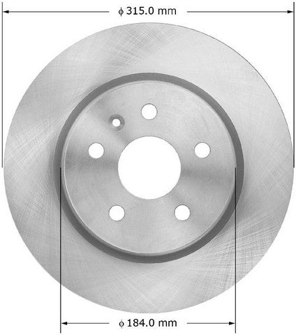 BENDIX PREMIUM DRUM AND ROTOR Disc Brake Rotor  PRT6073