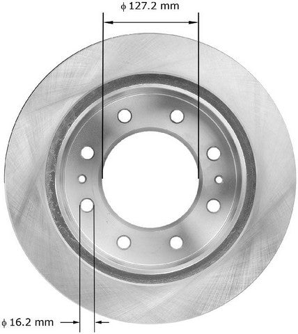 BENDIX PREMIUM DRUM AND ROTOR Disc Brake Rotor  PRT6075
