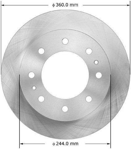 BENDIX PREMIUM DRUM AND ROTOR Disc Brake Rotor  PRT6075