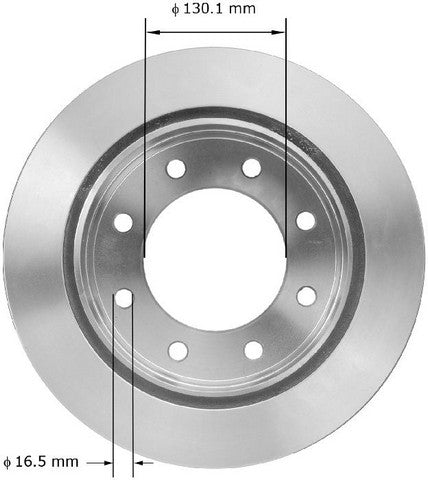 BENDIX PREMIUM DRUM AND ROTOR Disc Brake Rotor  PRT6076