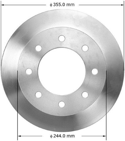 BENDIX PREMIUM DRUM AND ROTOR Disc Brake Rotor  PRT6076