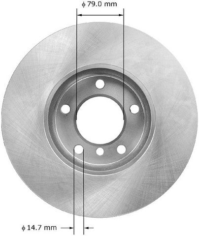 BENDIX PREMIUM DRUM AND ROTOR Disc Brake Rotor  PRT6077