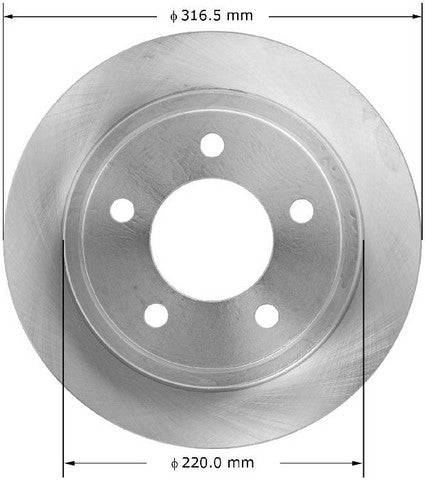 BENDIX PREMIUM DRUM AND ROTOR Disc Brake Rotor  PRT6087