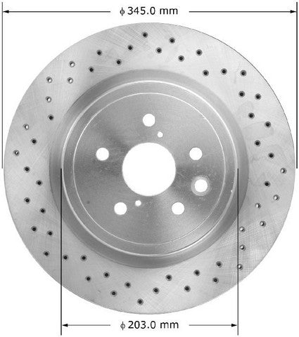 BENDIX PREMIUM DRUM AND ROTOR Disc Brake Rotor  PRT6106