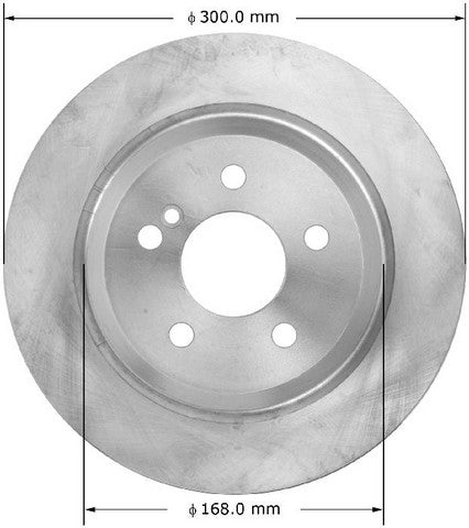 BENDIX PREMIUM DRUM AND ROTOR Disc Brake Rotor  PRT6108