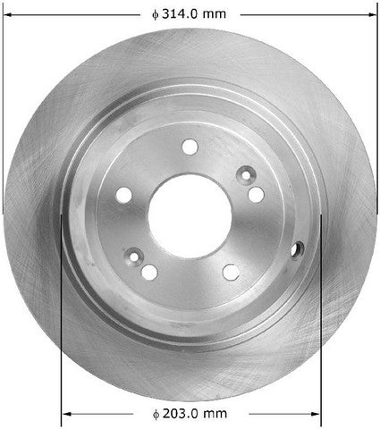 BENDIX PREMIUM DRUM AND ROTOR Disc Brake Rotor  PRT6126