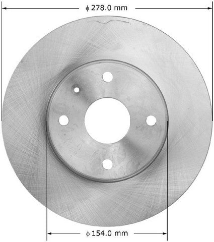BENDIX PREMIUM DRUM AND ROTOR Disc Brake Rotor  PRT6131