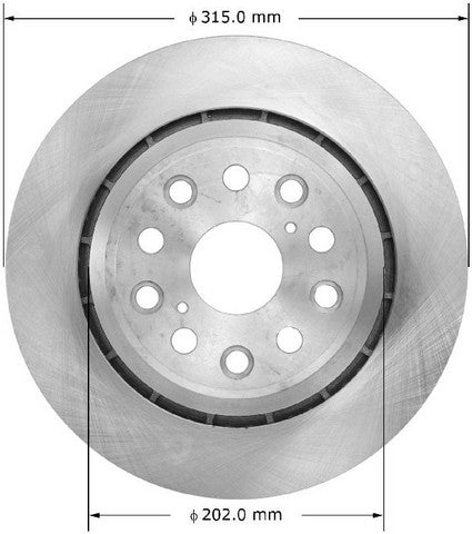 BENDIX PREMIUM DRUM AND ROTOR Disc Brake Rotor  PRT6136