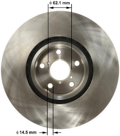 BENDIX PREMIUM DRUM AND ROTOR Disc Brake Rotor  PRT6143