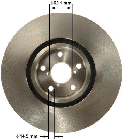 BENDIX PREMIUM DRUM AND ROTOR Disc Brake Rotor  PRT6144