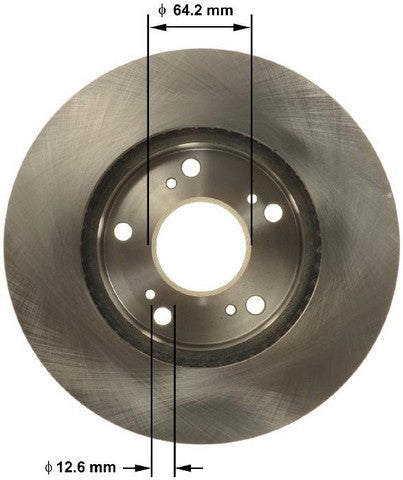 BENDIX PREMIUM DRUM AND ROTOR Disc Brake Rotor  PRT6145