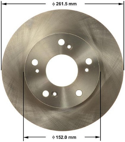 BENDIX PREMIUM DRUM AND ROTOR Disc Brake Rotor  PRT6145