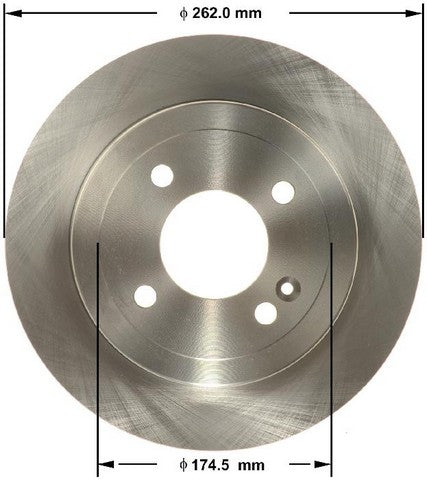 BENDIX PREMIUM DRUM AND ROTOR Disc Brake Rotor  PRT6147