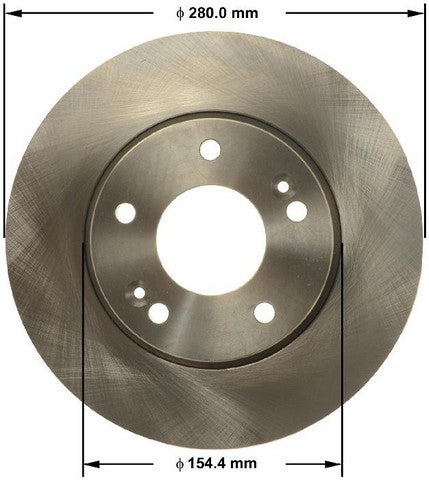 BENDIX PREMIUM DRUM AND ROTOR Disc Brake Rotor  PRT6148
