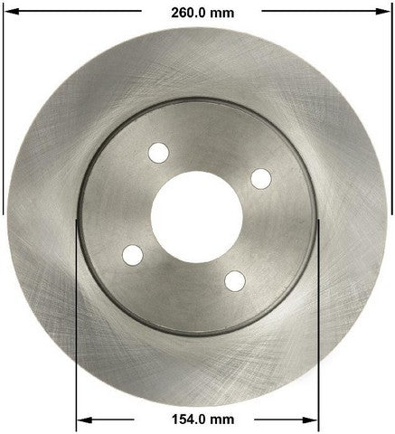 BENDIX PREMIUM DRUM AND ROTOR Disc Brake Rotor  PRT6150