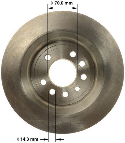 BENDIX PREMIUM DRUM AND ROTOR Disc Brake Rotor  PRT6153