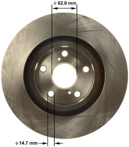 BENDIX PREMIUM DRUM AND ROTOR Disc Brake Rotor  PRT6155