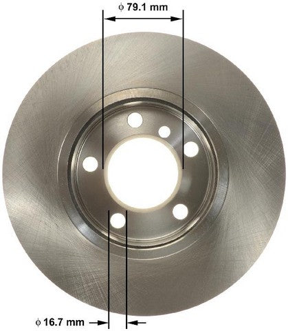 BENDIX PREMIUM DRUM AND ROTOR Disc Brake Rotor  PRT6160