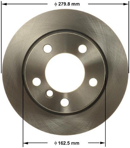 BENDIX PREMIUM DRUM AND ROTOR Disc Brake Rotor  PRT6161