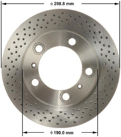 BENDIX PREMIUM DRUM AND ROTOR Disc Brake Rotor  PRT6163