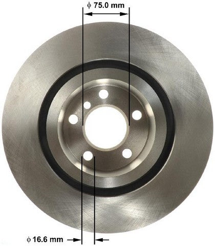 BENDIX PREMIUM DRUM AND ROTOR Disc Brake Rotor  PRT6167