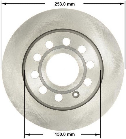 BENDIX PREMIUM DRUM AND ROTOR Disc Brake Rotor  PRT6168