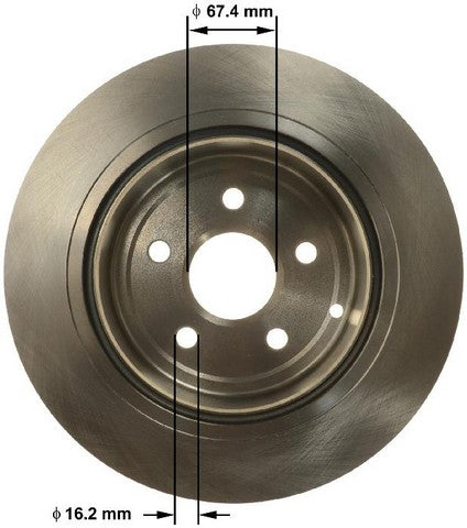 BENDIX PREMIUM DRUM AND ROTOR Disc Brake Rotor  PRT6169