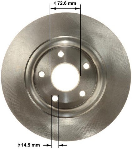 BENDIX PREMIUM DRUM AND ROTOR Disc Brake Rotor  PRT6171