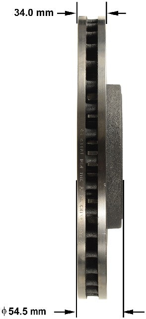 BENDIX PREMIUM DRUM AND ROTOR Disc Brake Rotor  PRT6172