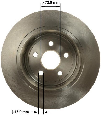 BENDIX PREMIUM DRUM AND ROTOR Disc Brake Rotor  PRT6173