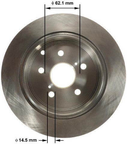 BENDIX PREMIUM DRUM AND ROTOR Disc Brake Rotor  PRT6174
