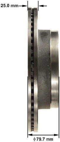 BENDIX PREMIUM DRUM AND ROTOR Disc Brake Rotor  PRT6177