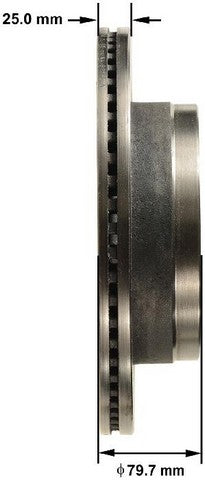 BENDIX PREMIUM DRUM AND ROTOR Disc Brake Rotor  PRT6178