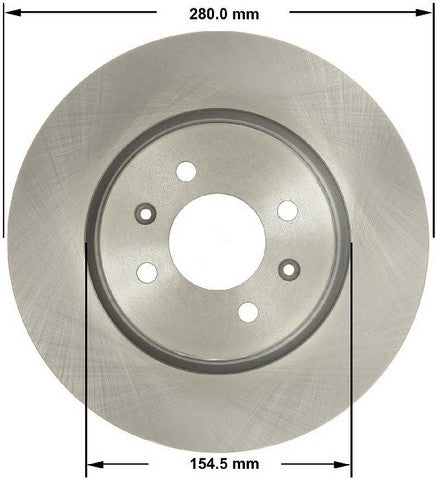 BENDIX PREMIUM DRUM AND ROTOR Disc Brake Rotor  PRT6181