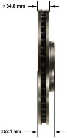 BENDIX PREMIUM DRUM AND ROTOR Disc Brake Rotor  PRT6185