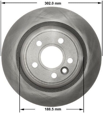 BENDIX PREMIUM DRUM AND ROTOR Disc Brake Rotor  PRT6188