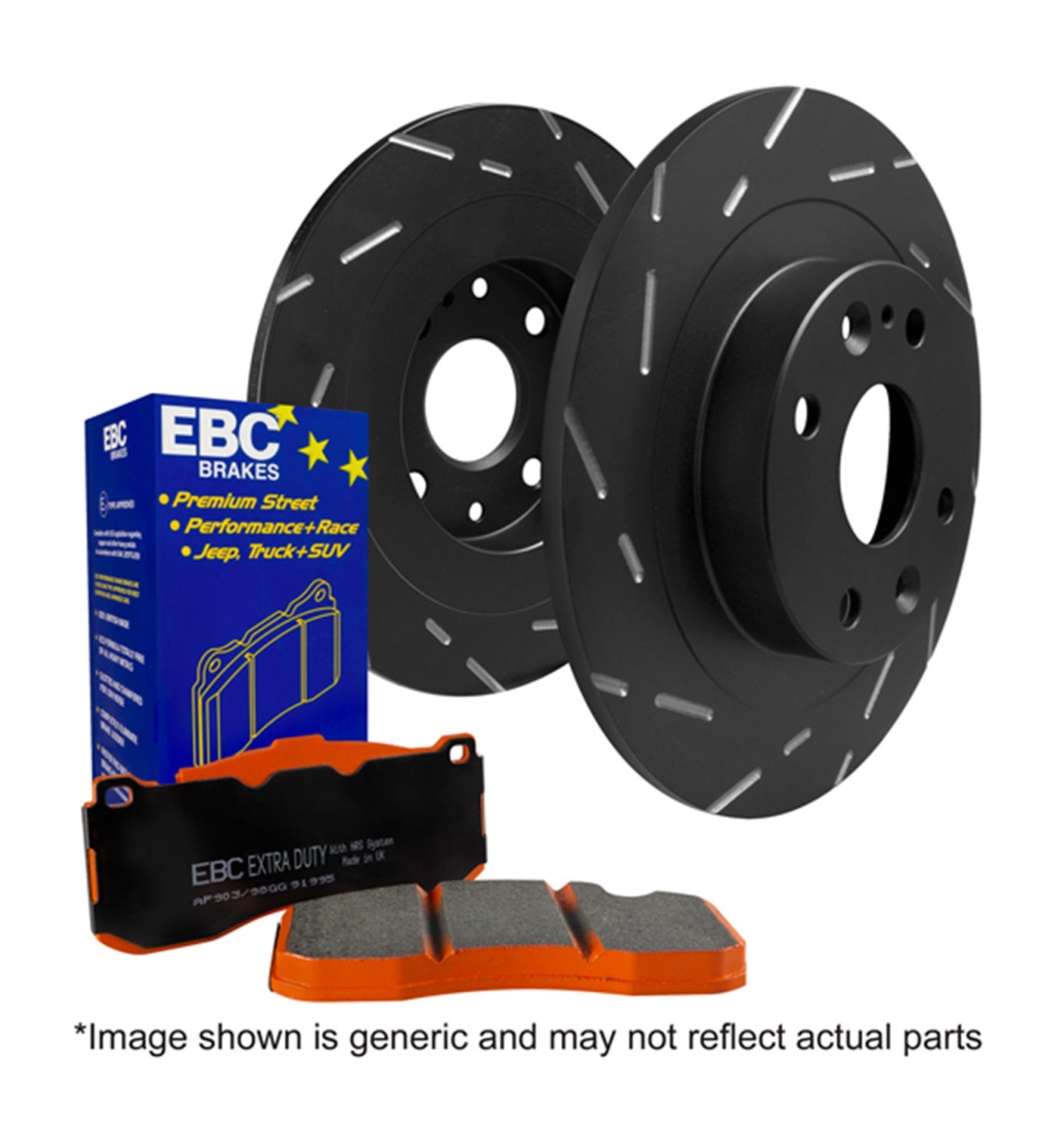 EBC Brakes S15KF1029 S15 Kit Extra Duty and USR Rotors