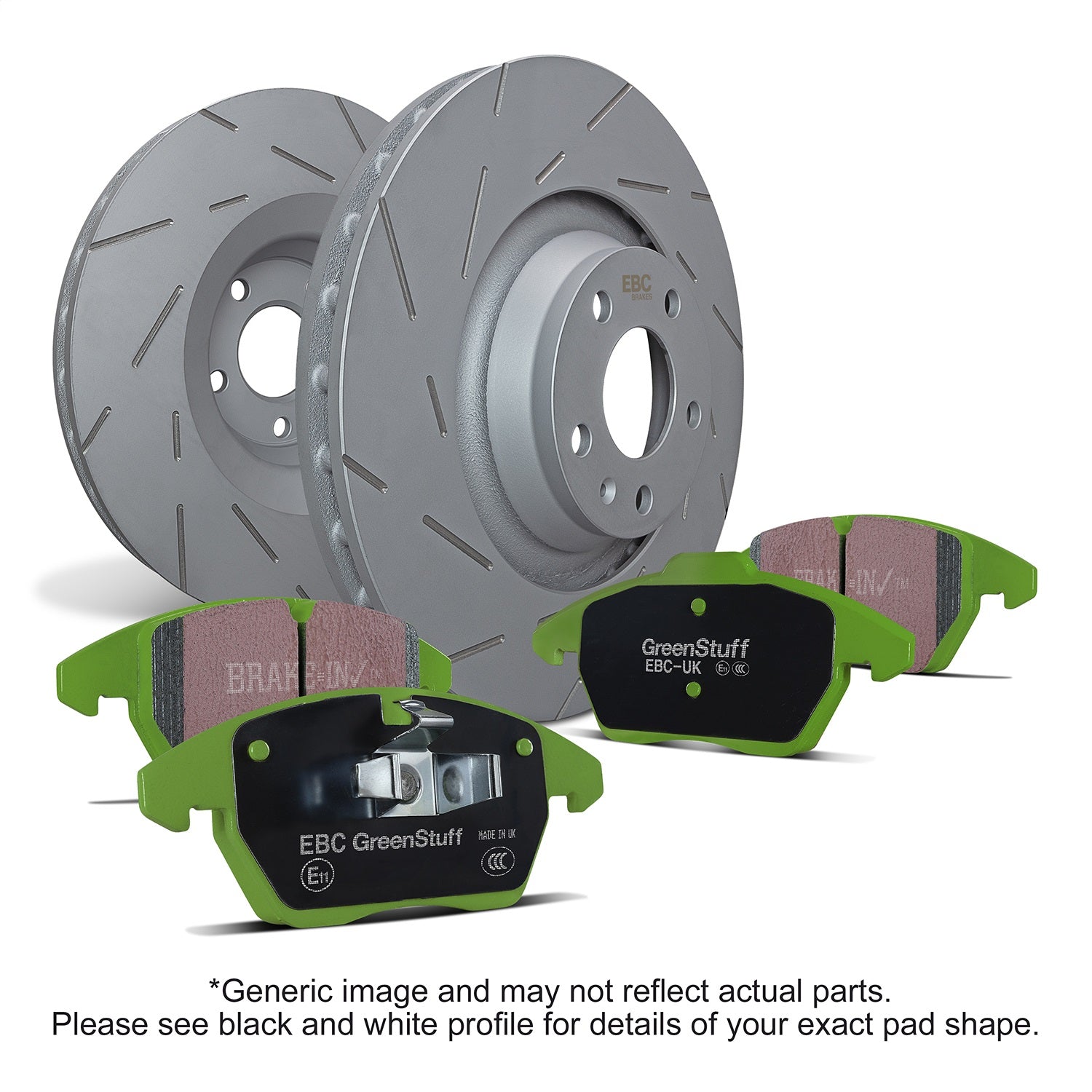 EBC Brakes S2KF1644 S2 Kits Greenstuff 6000 and USR Rotors