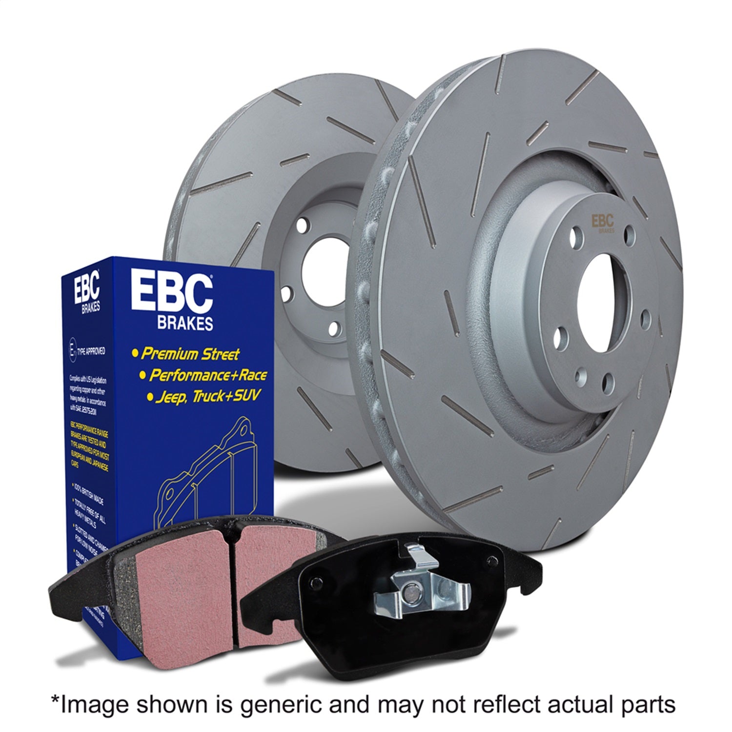 EBC Brakes S2KF1480 S2 Kits Greenstuff 2000 and USR Rotors Fits Accord HR-V