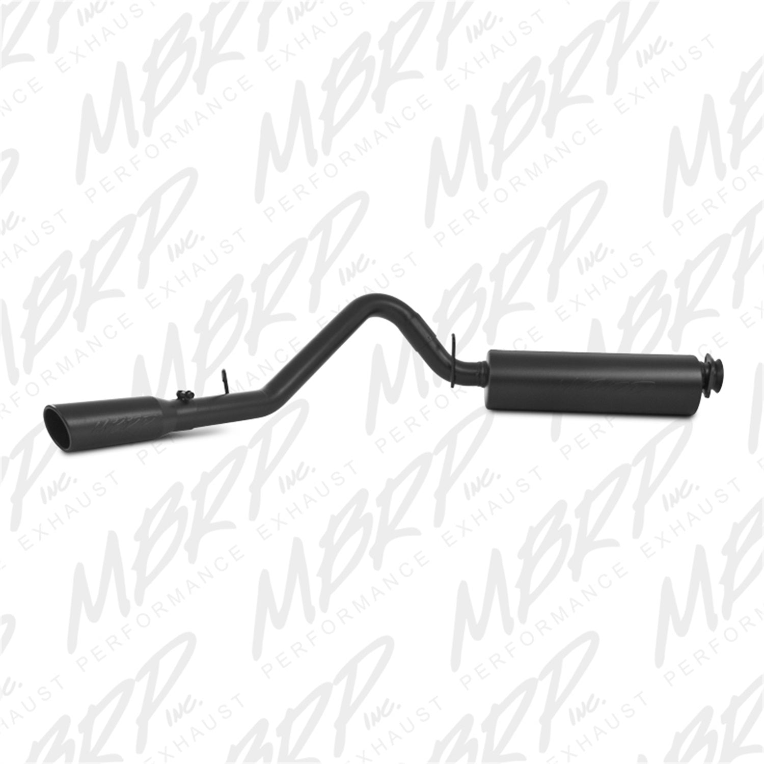 MBRP Exhaust S5500BLK Armor BLK Cat Back Exhaust System Fits 00-06 Wrangler (TJ)