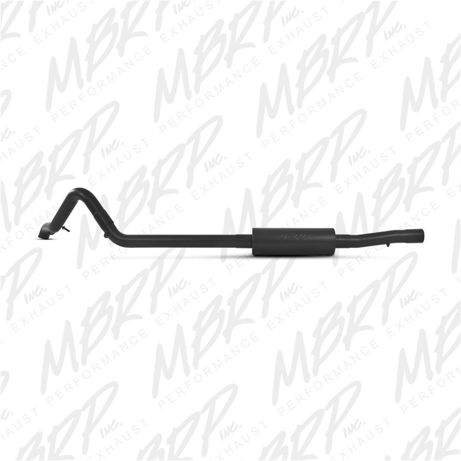 MBRP Exhaust S5530BLK Armor BLK Cat Back Exhaust System Fits 12-18 Wrangler (JK)