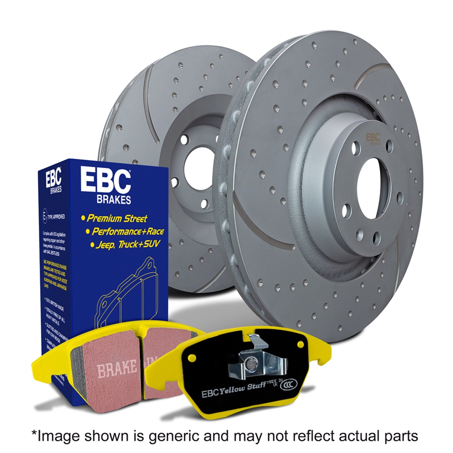 EBC Brakes S5KF1658 S5 Kits Yellowstuff And GD Rotors Fits 09-13 Corvette